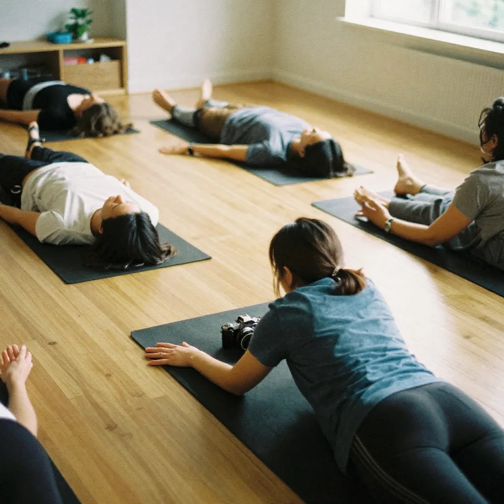 Minimal workspace with natural light